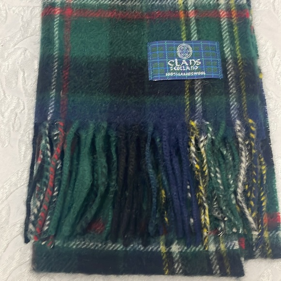 Clans Scotland Scott Green 100% Lambswool Scarf - Picture 1 of 7